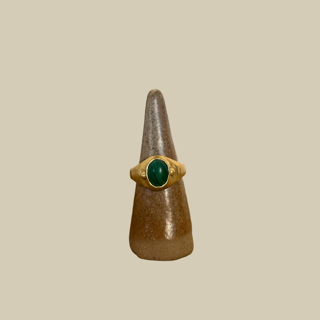 Malachite ring